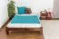 Futon bed / solid wood bed solid pine walnut A10, incl. slatted frame - dimensions 140 x 200 cm