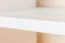Wall shelf Junco 288, solid pine wood, white finish - H50 x W130 x D20 cm