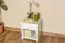 Nightstand Solid Pine White Lacquered Junco 127 | 1 Drawer & Compartment | 44 x 40 x 35 cm