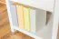 Nightstand Solid Pine White Lacquered Junco 127 | 1 Drawer & Compartment | 44 x 40 x 35 cm