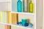 Wall Shelf Solid Pine White Junco 287 | Modern Hanging Shelf | 85 x 104 x 20 cm | 3 Compartments