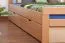 Double bed / Storage bed K8 "Easy Premium Line" incl. 4 drawers and 2 cover plates, solid beech wood, clearly varnished - 180 x 200 cm