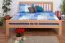 Youth bed K8 "Easy Premium Line" incl. cover plate, solid beech wood, clear finish - 180 x 200 cm