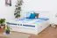 Youth bed K8 "Easy Premium Line" incl. 2 underbed drawer and cover plate, solid beech wood, white - 180 x 200 cm