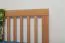 Double bed / functional bed "Easy Premium Line" K8 incl. 2 drawers and 1 cover panel, 160 x 200 cm solid beech wood natural