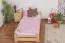Futon bed / solid wood bed solid pine natural A9, incl. slatted frame - dimensions 90 x 200 cm
