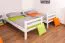 Bunk bed for adults "Easy Premium Line" K17/n, solid beech wood white, Lying surface: 90 x 190 cm (w x l), convertible