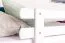 Bunk bed for adults "Easy Premium Line" K20/n, straight headboard and footboard, solid white beech wood - 90 x 200 cm (W X L), divisible