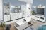 Shelf Tellin 04 | White / White High Gloss | 190 x 50 x 40 cm | Modern Design | Durable Build