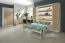 Chest of Drawers in Oak / White | 120 x 40 x 95 cm | 2 doors | 4 drawers | 4 shelves | 6 compartments | white metal handles | Nalut 03