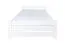 Modern single bed, guest bed in white solid pine 84, incl. slatted frame, lying surface 120 x 200 cm, high-quality workmanship, stable and durable