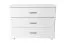 Chest of Drawers 3 Drawers Solid Pine Columba 21 | White | 79 x 100 x 50 cm | Spacious Storage | Simple Premium Design