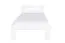 White single bed, modern guest bed solid pine 74, incl. slatted frame, mattress dimensions 90 x 200 cm, professionally finished, high quality