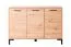 Pandrup 10 Chest of Drawers | Oak Finish | 83 x 120 x 40 cm | 3 Doors, 4 Compartments