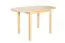 Round Solid Pine Dining Table | Natural Finish | Junco 232A | 75 x 140 cm