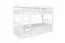 Bunk Bed for Adults "Economic Line" K20/h | Solid White Beech Wood | 90 x 200 cm | Divisible | Mattress Base & 2 Cover Panels