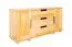 Chest of Drawers Solid Pine Solid Wood Natural 004 | 80 x 160 x 47 cm | Modern Design, Spacious Storage
