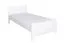Modern single bed, white guest bed solid pine 68, incl. slatted frame, lying surface 100 x 200 cm, robust and durable, easy assembly