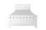 Modern single bed, white guest bed solid pine 68, incl. slatted frame, lying surface 100 x 200 cm, robust and durable, easy assembly