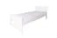 Single bed, modern guest bed solid pine 72, in white, incl. slatted frame, lying surface 80 x 200 cm, high wood quality, easy to combine