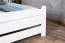 White Pine Youth Bed 140 x 200 cm | Solid Wood | Modern Design | Includes Slatted Frame | SG-DR-LOCL-83A-WE