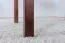 Solid Pine Wood Table Walnut Finish | Junco 228A | 100 x 70 cm | Modern Angular Design