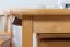 Solid Pine Wood Table Junco 228C | 120 x 70 cm | Modern Alder Finish | Sturdy & Easy to Assemble