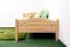 Children's Bed / Youth Bed Solid Beech Wood Natural 113C | 100 x 200 cm | Includes Slatted Frame | Premium Quality