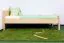 Children's Bed / Youth Bed Solid Beech Wood Natural 113C | 100 x 200 cm | Includes Slatted Frame | Premium Quality