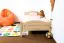 Children's Bed / Youth Bed Solid Beech Wood Natural 113C | 100 x 200 cm | Includes Slatted Frame | Premium Quality