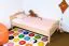 Children's Bed / Youth Bed Solid Beech Wood Natural 113C | 100 x 200 cm | Includes Slatted Frame | Premium Quality