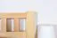 Children's Bed or Youth Bed | Solid Beech Wood Natural Finish | 140 x 200 cm | Slatted Frame Included