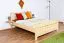 Children's Bed or Youth Bed | Solid Beech Wood Natural Finish | 140 x 200 cm | Slatted Frame Included