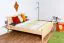 Children's Bed or Youth Bed | Solid Beech Wood Natural Finish | 140 x 200 cm | Slatted Frame Included