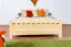 Children's Bed or Youth Bed | Solid Beech Wood Natural Finish | 140 x 200 cm | Slatted Frame Included