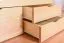 Single bed / functional bed solid pine solid wood natural 94, incl. slatted frame - dimensions 90 x 200 cm