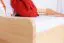 Single bed / functional bed solid pine solid wood natural 94, incl. slatted frame - dimensions 90 x 200 cm