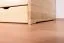Single bed / functional bed solid pine solid wood natural 94, incl. slatted frame - dimensions 90 x 200 cm