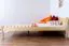 Double bed / guest bed solid pine solid wood natural 85, incl. slatted frame - dimensions 160 x 200 cm
