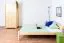 Double bed / guest bed solid pine solid wood natural 85, incl. slatted frame - dimensions 160 x 200 cm