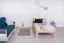 Single bed / guest bed solid pine solid wood natural 76, incl. slatted frame - 100 x 200 cm (W x L)