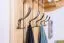 Solid Pine Wardrobe Junco 348 | Natural Finish | 100 x 60 x 31.5 cm | Modern Design, 5 Hooks, 1 Shelf