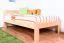 Children's bed / Youth bed 74C, solid pine, clear finish, incl. slatted bed frame - 100 x 200 cm