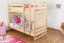 Children's Bunk Bed Solid Beech Wood Natural | 90 x 200 cm Sleeping Surface | Converts to Two Single Beds
