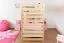 Children's Bunk Bed Solid Beech Wood Natural | 90 x 200 cm Sleeping Surface | Converts to Two Single Beds
