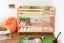 Children's Bunk Bed Solid Beech Wood Natural | 90 x 200 cm Sleeping Surface | Converts to Two Single Beds