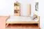 Single bed / guest bed solid pine solid wood natural 84, incl. slatted frame - dimensions 120 x 200 cm