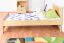 Children's Bed or Youth Bed | Solid Pine Wood | Natural Finish | Slatted Frame Included | 80 x 200 cm