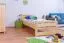 Children's bed / Youth bed 72B, solid pine, clear finish, incl. slatted bed frame - 90 x 200 cm