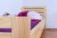 Children's bed / Youth bed 72A, solid pine, clear finish, incl. slatted bed frame - 80 x 200 cm